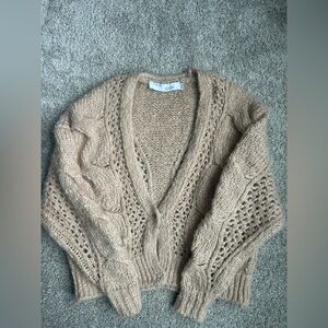 IRO Cable Knit Beige Sweater